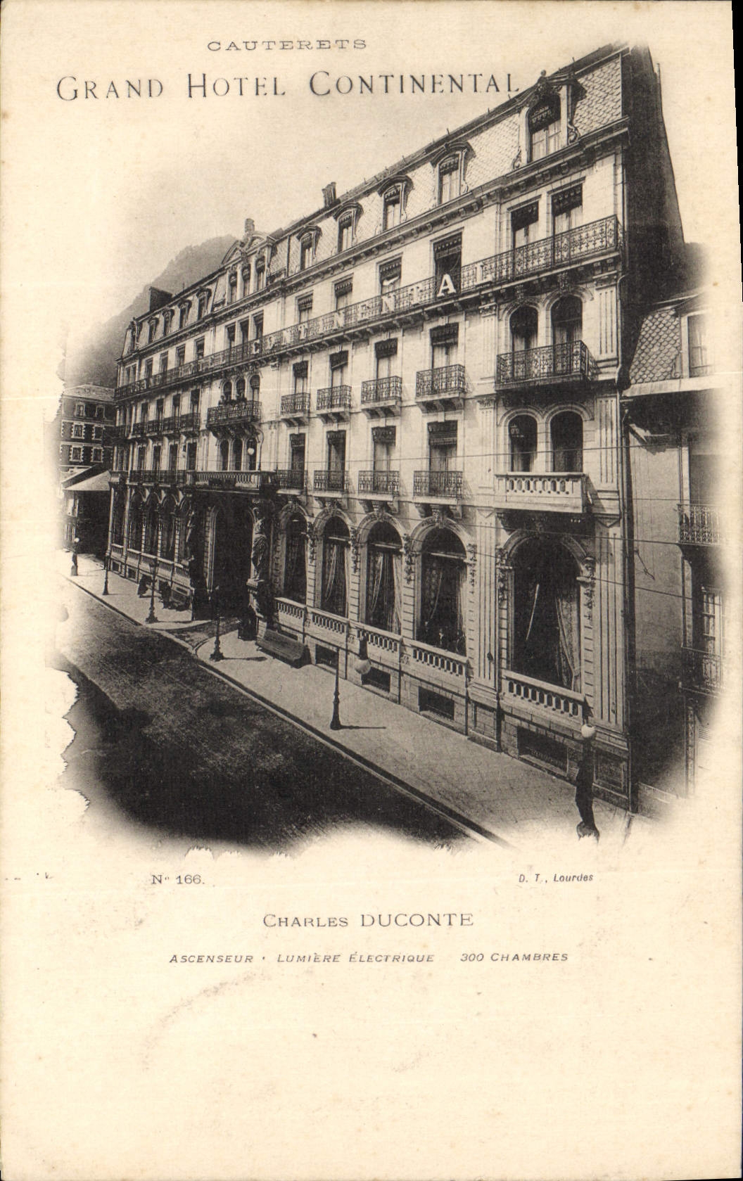 CPA Cauterets Grand Hotel Continental Charles Duconte