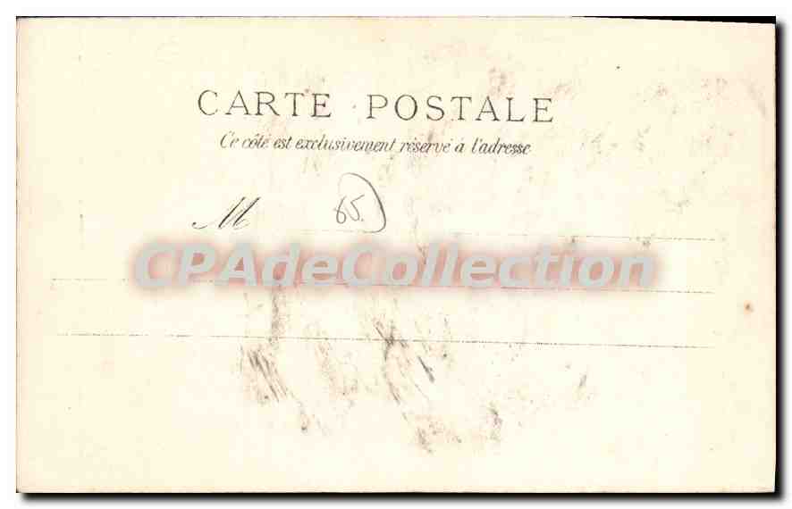 CPA Cauterets Grand Hotel Continental Charles Duconte — Verso