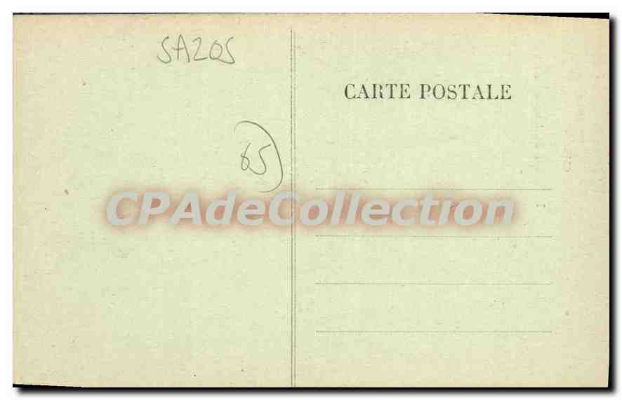 CPA Luz St Sauveur Interieur De I'Eglise de SASOS — Verso