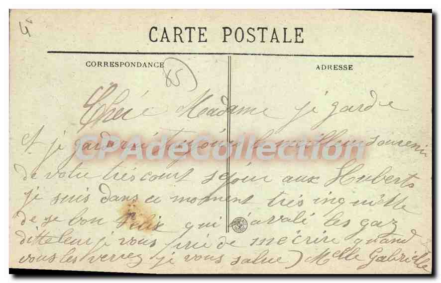 CPA Bagneres De Bigorre L'Eglise — Verso