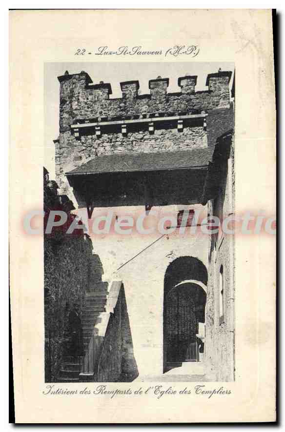CPA Luz St Sauveur remparts église des templiers