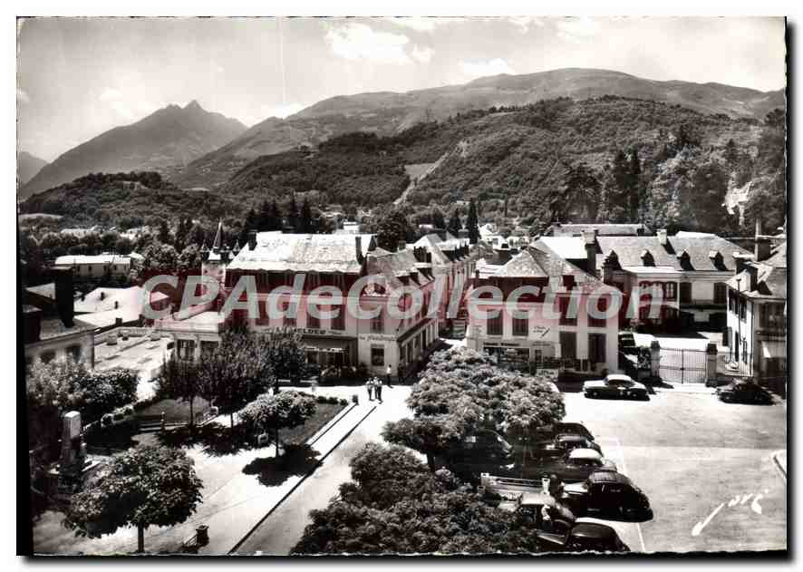 CPSM Argeles Gazost La Place De La mairie