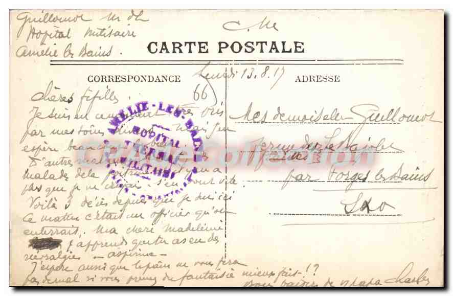 Amélie-les-Bains — Danse catalane, le Contre-pas — Édition des Messieurs Séguela-Gombes — Rückseite