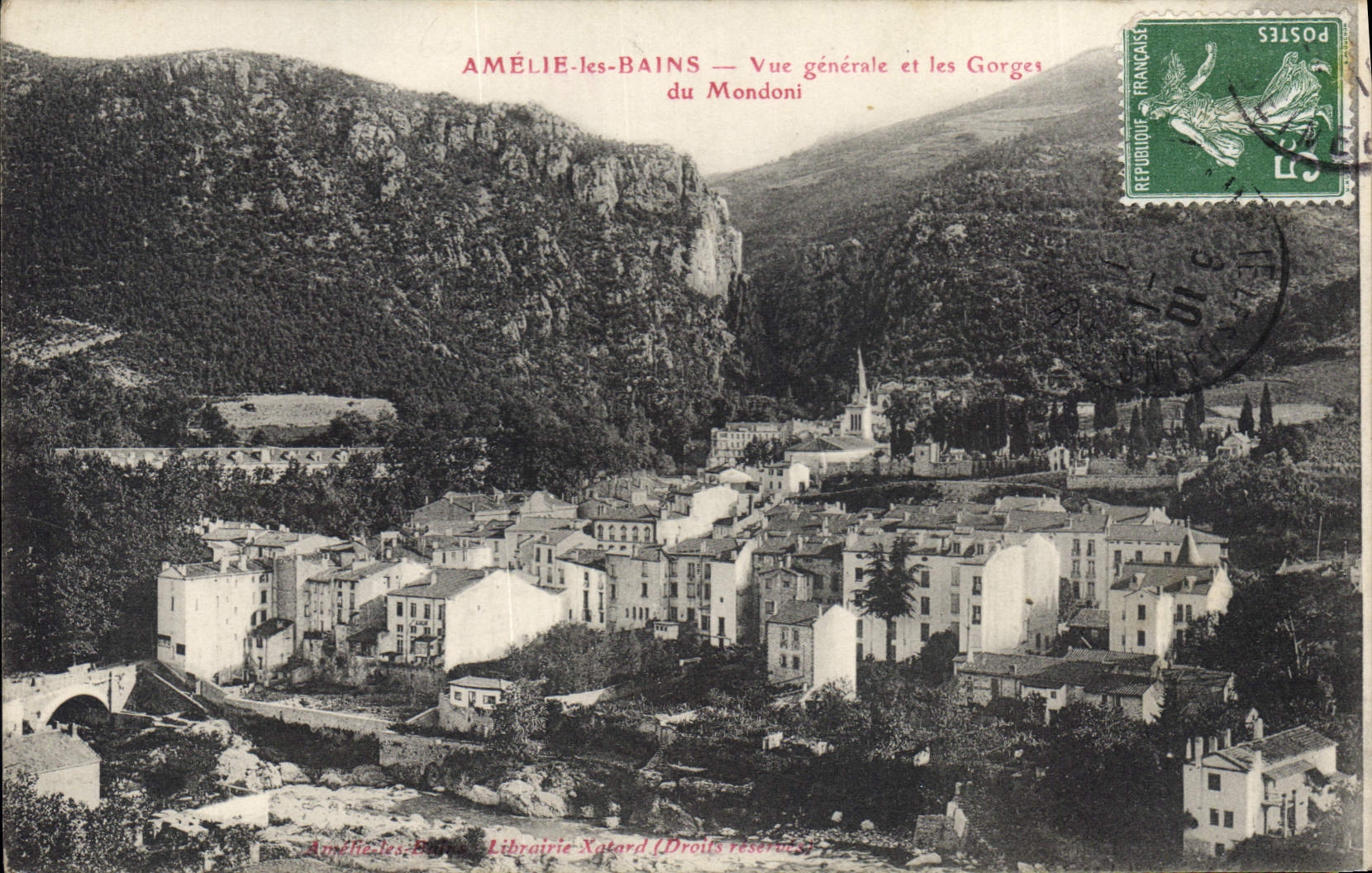 CPA Amelie Les BAINS Vue Generale