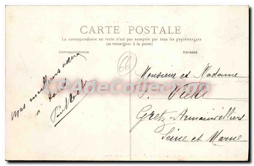 CPA Amelie Les BAINS Vue Generale — Verso