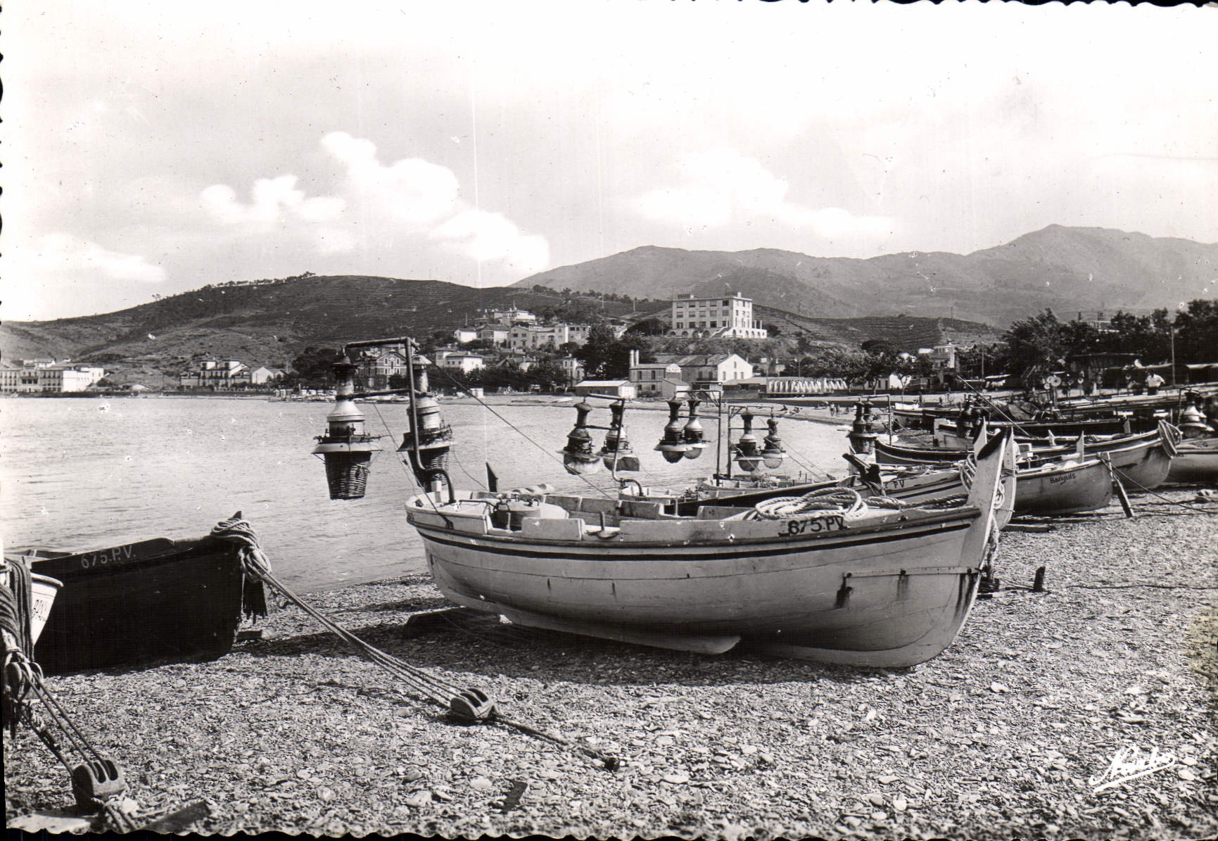 CPSM Banyuls Sur Mer Les Barques Equipees lamparo