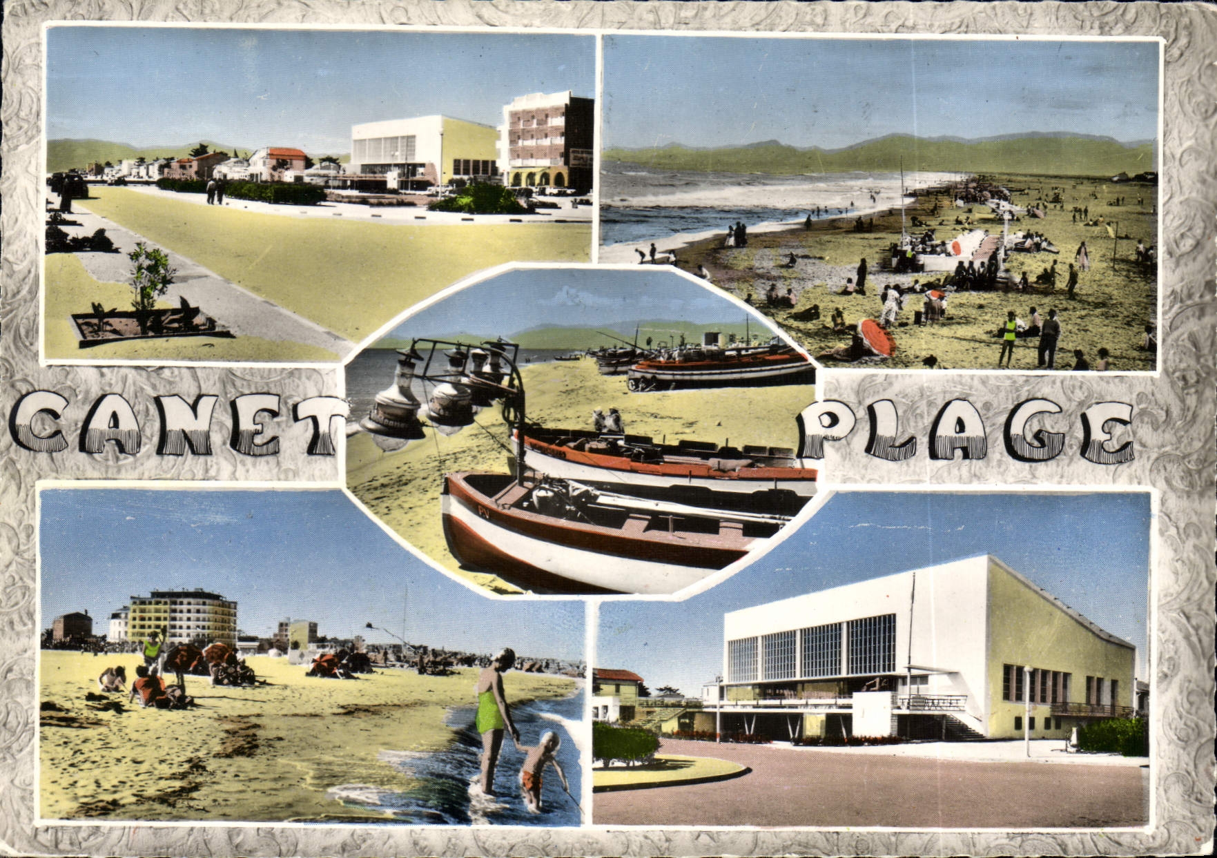 CPSM Canet la Plage la Casino nouveaux immeubles lamparo