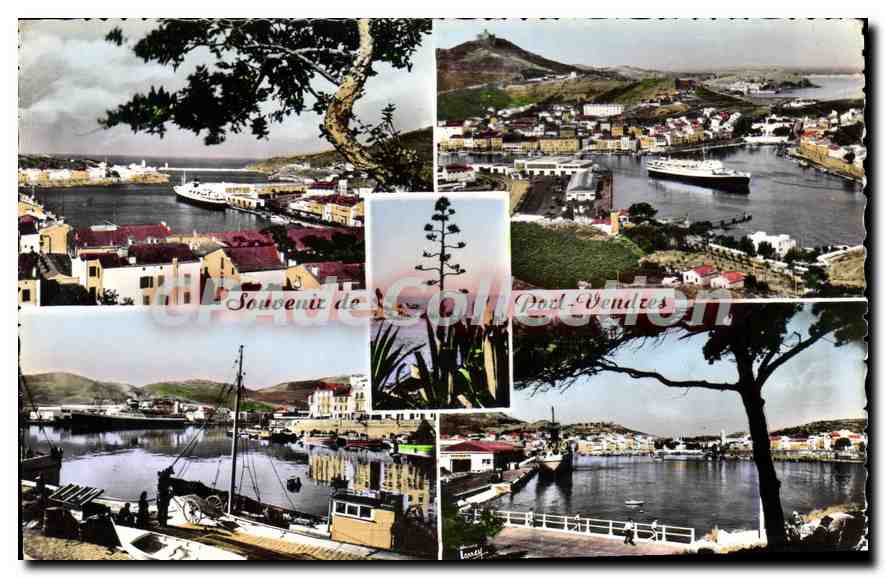 CPA Port VENDRES Les Paquebots Quittent Le Port