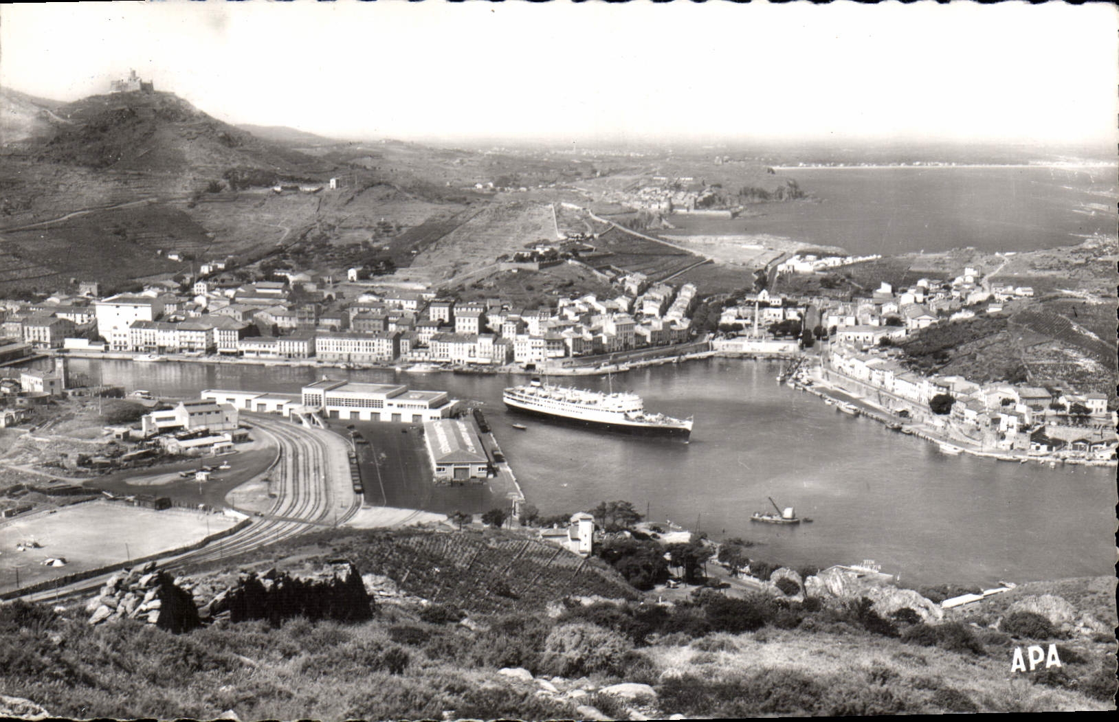CPA Port VENDRES Vue Panoramique Sur Le Port