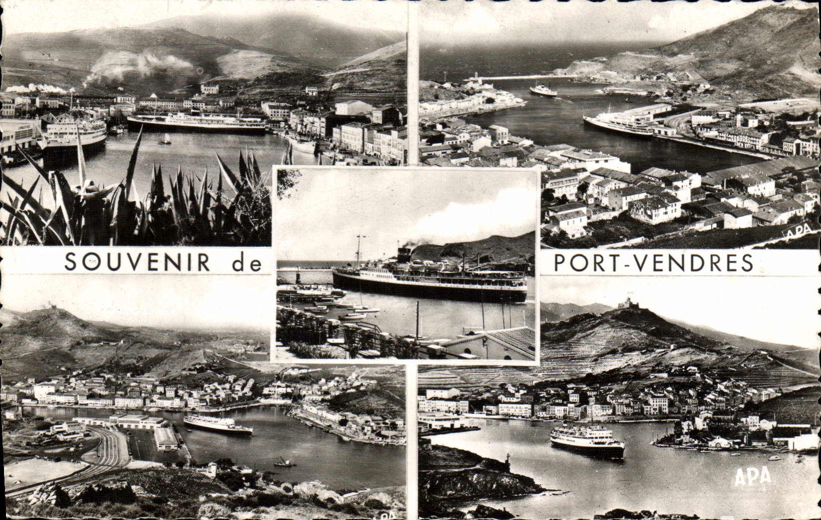 CPA Port VENDRES Vue Panoramique Sur Le Port souvenir