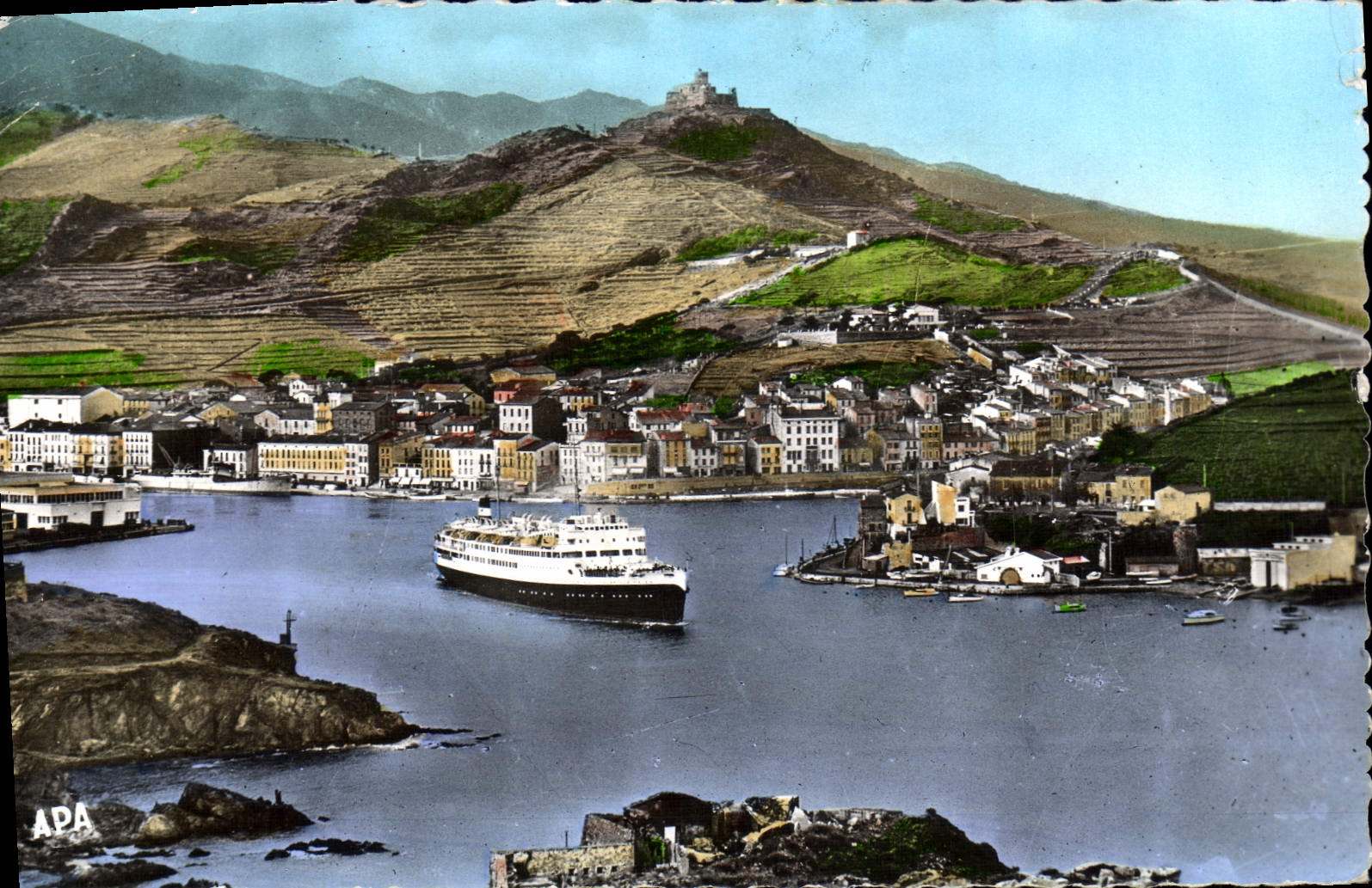 CPA Port VENDRES Depart Du Courrier