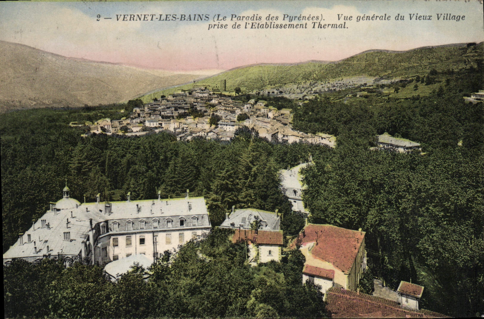 CPA Vernet Les Bains Vue Generale Du Vieux village
