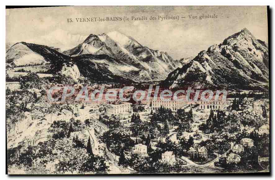 CPA Vernet Les Bains Vue Generale