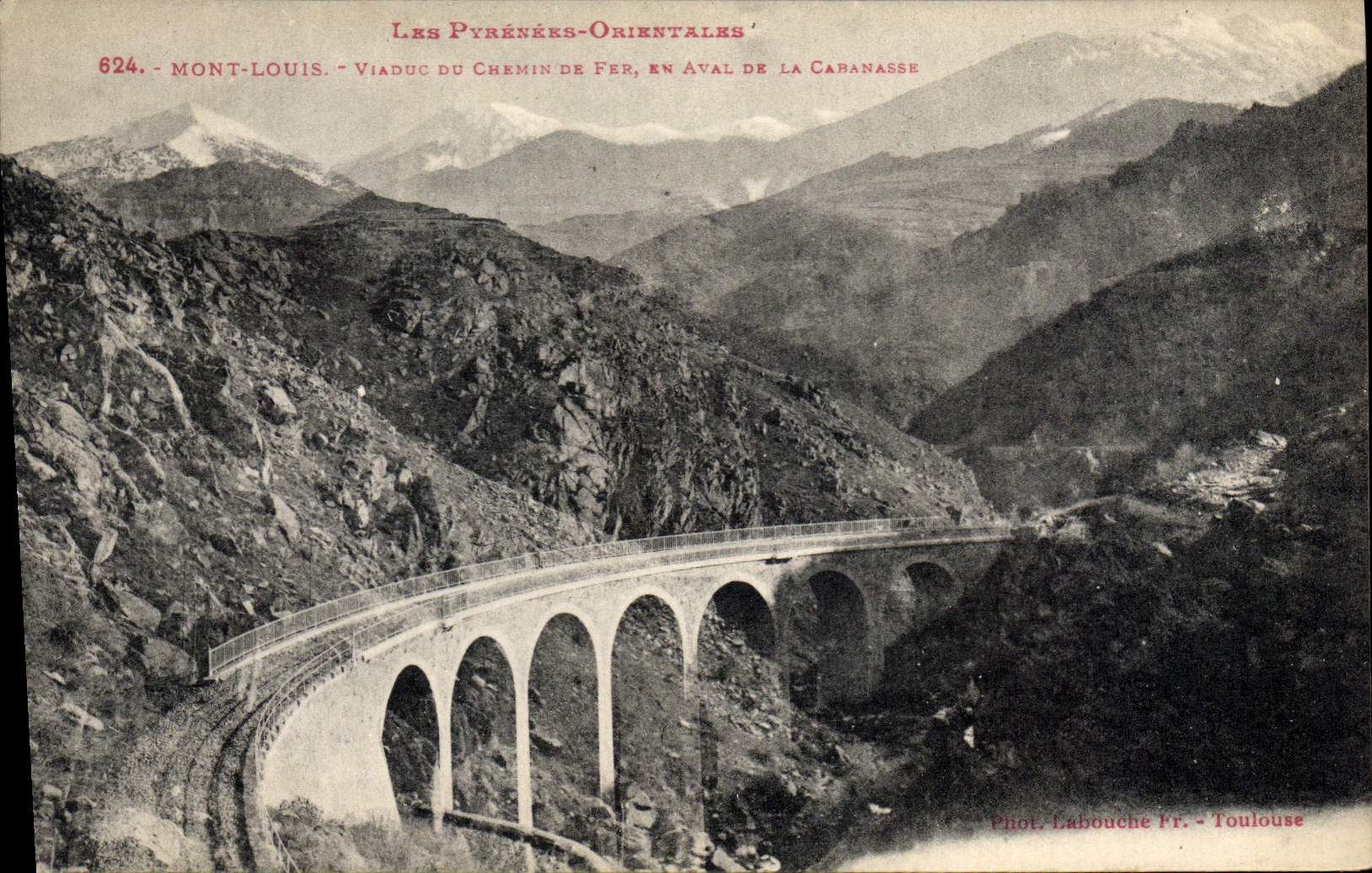 CPA Mont Louis Viaduc Du Chenin de fer Cabanasse