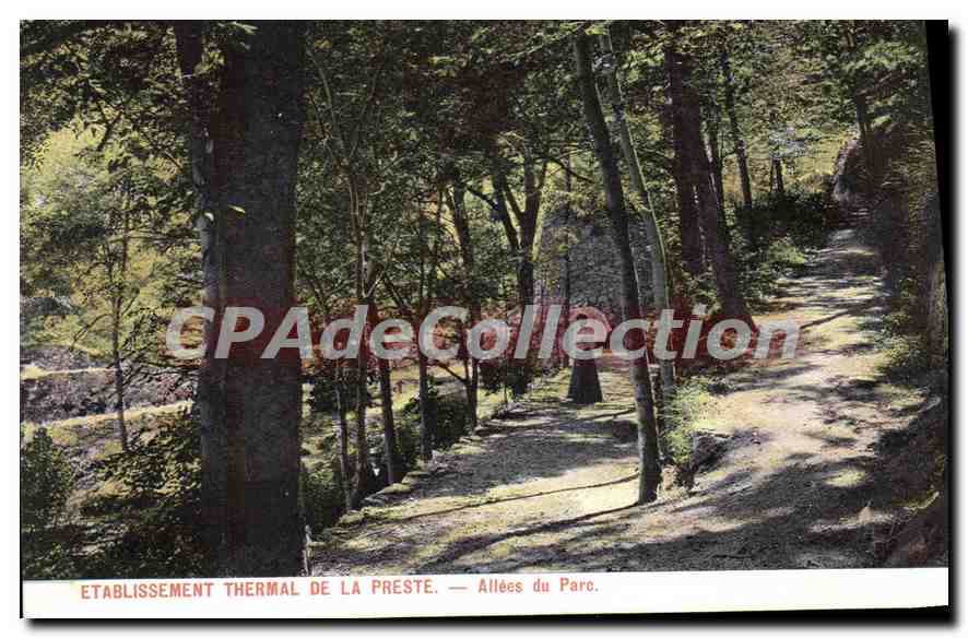 CPA Etablissement Thermal De La Preste Allees Du Parc