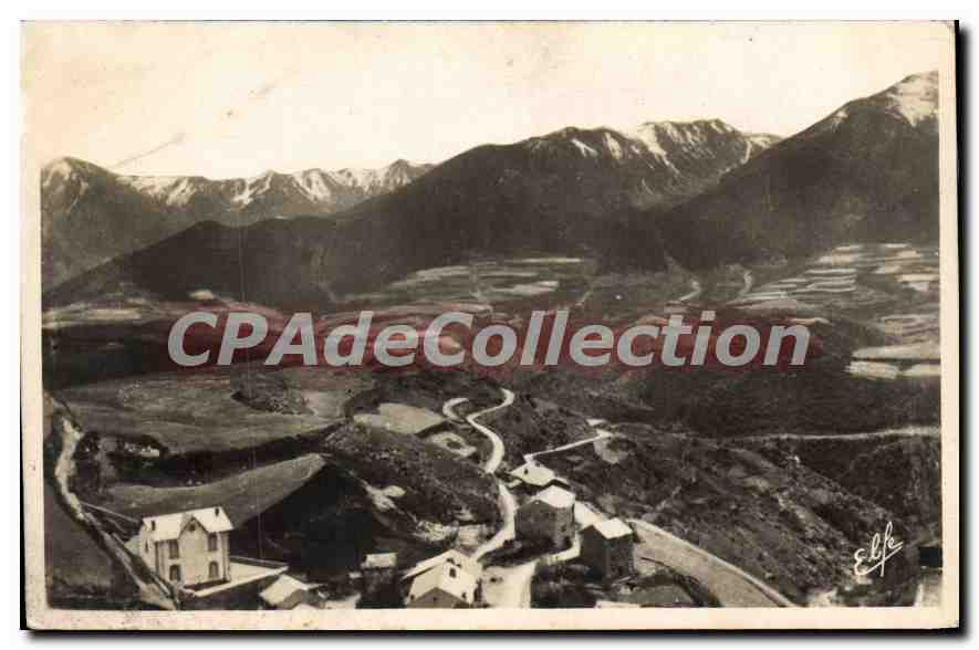 CPA Mont Louis Vue Sur Fetges Et Le Cambre D'Aze Prades Saujo