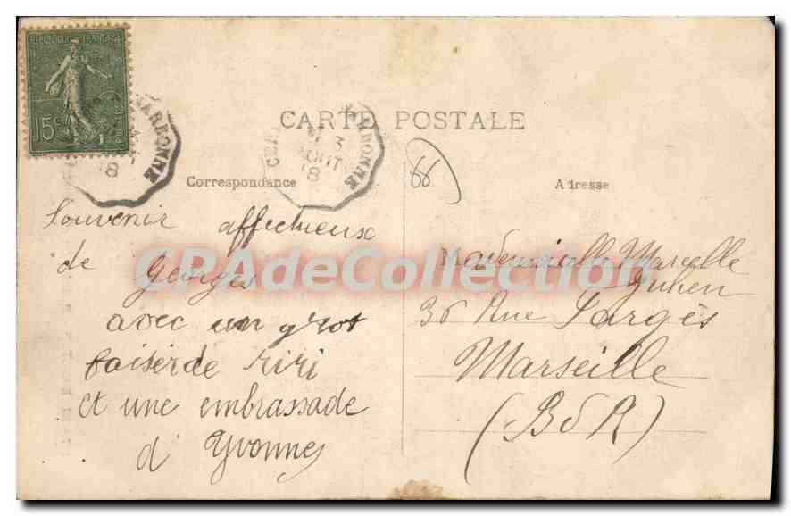 CPA Rivesaltes Patrie Du Generalissime Joffre calvaire — Rückseite