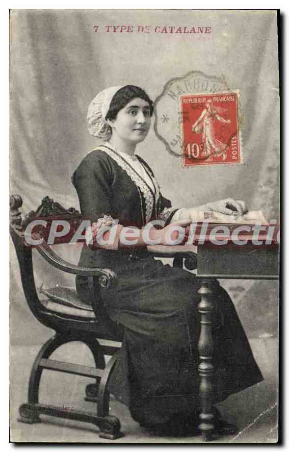 CPA Type De Catalane