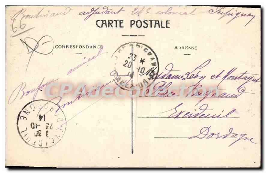 CPA Type De Catalane — Verso