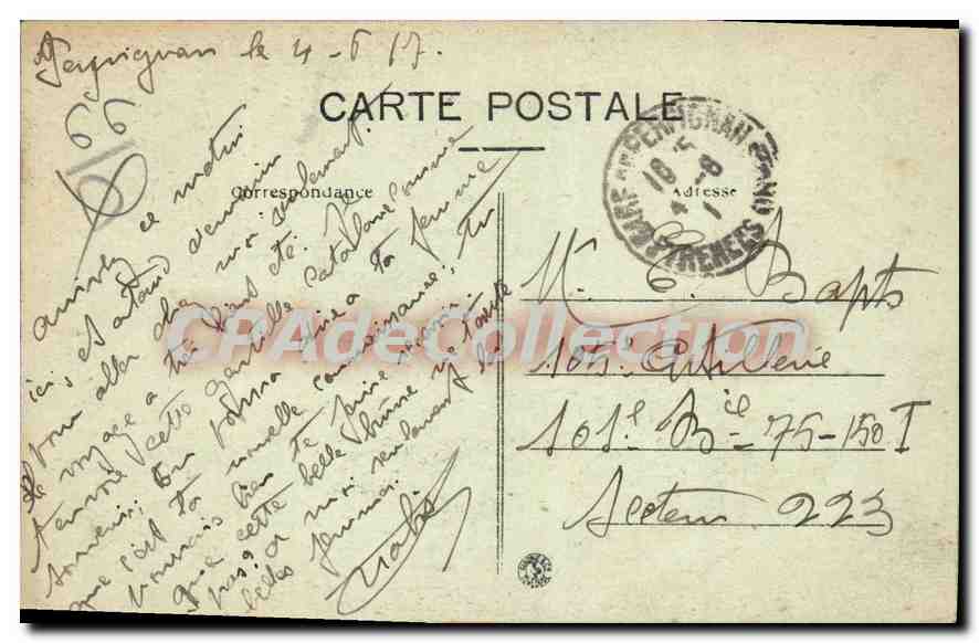 CPA Type De Catalane — Rückseite