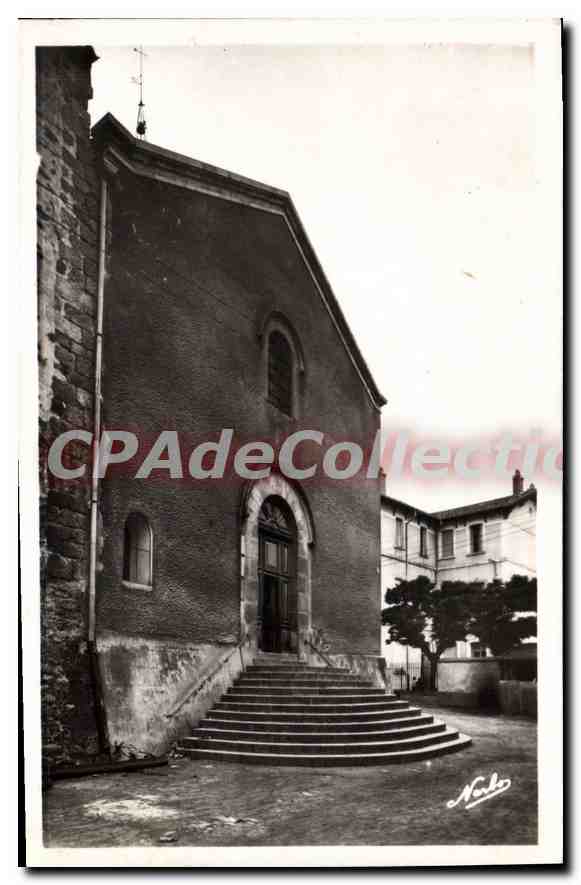 CPA SAINT-LAURENT-DE-CERDANS église écoles