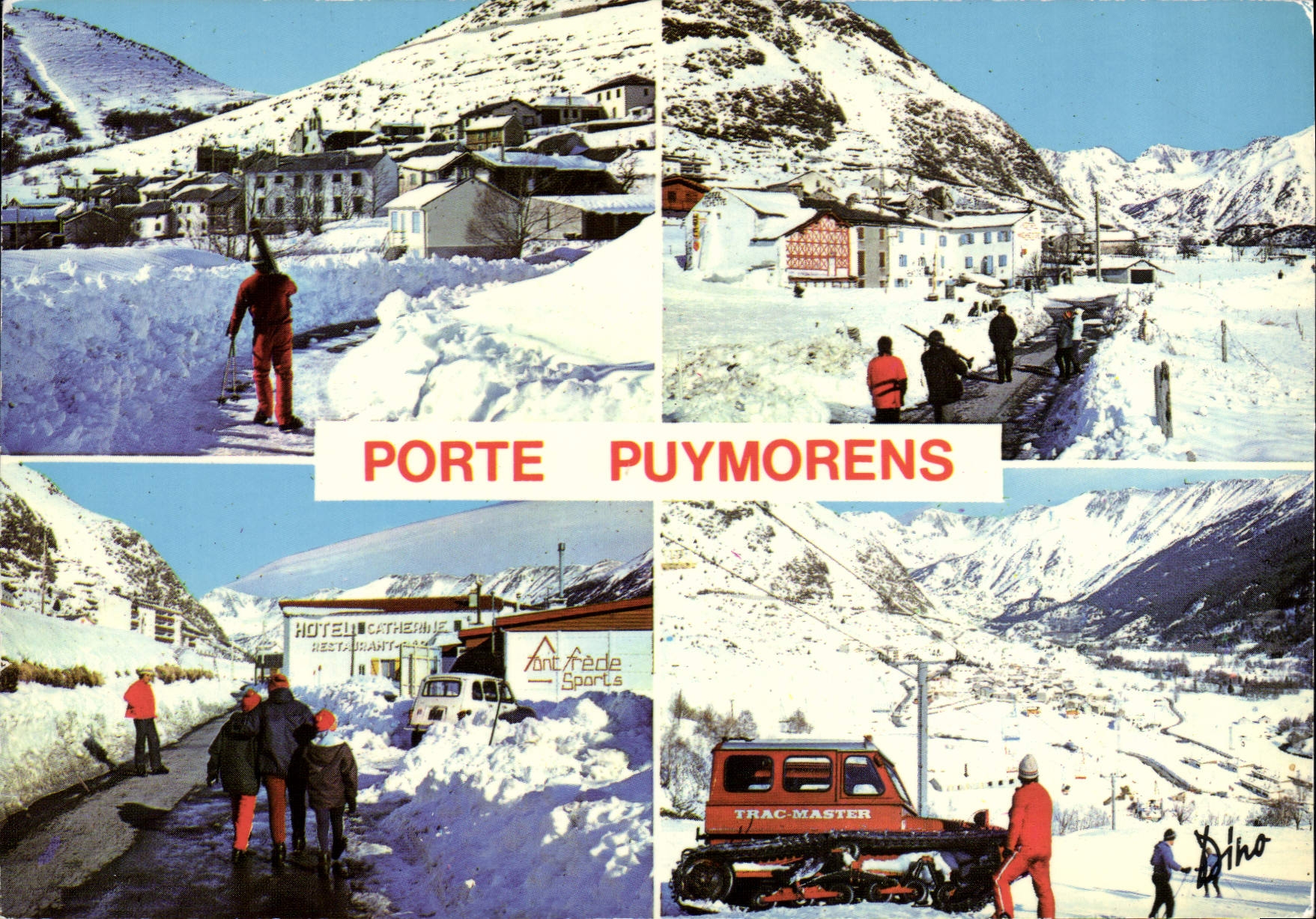 CPSM Porte Puymorens Vue Generale station