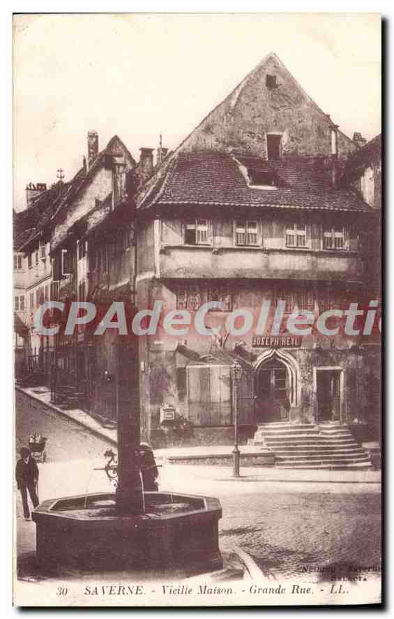 CPA Saverne Vieille Maison Grande Rue