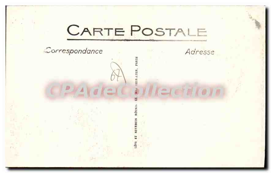 CPA Saverne Vieille Maison Grande Rue — Verso