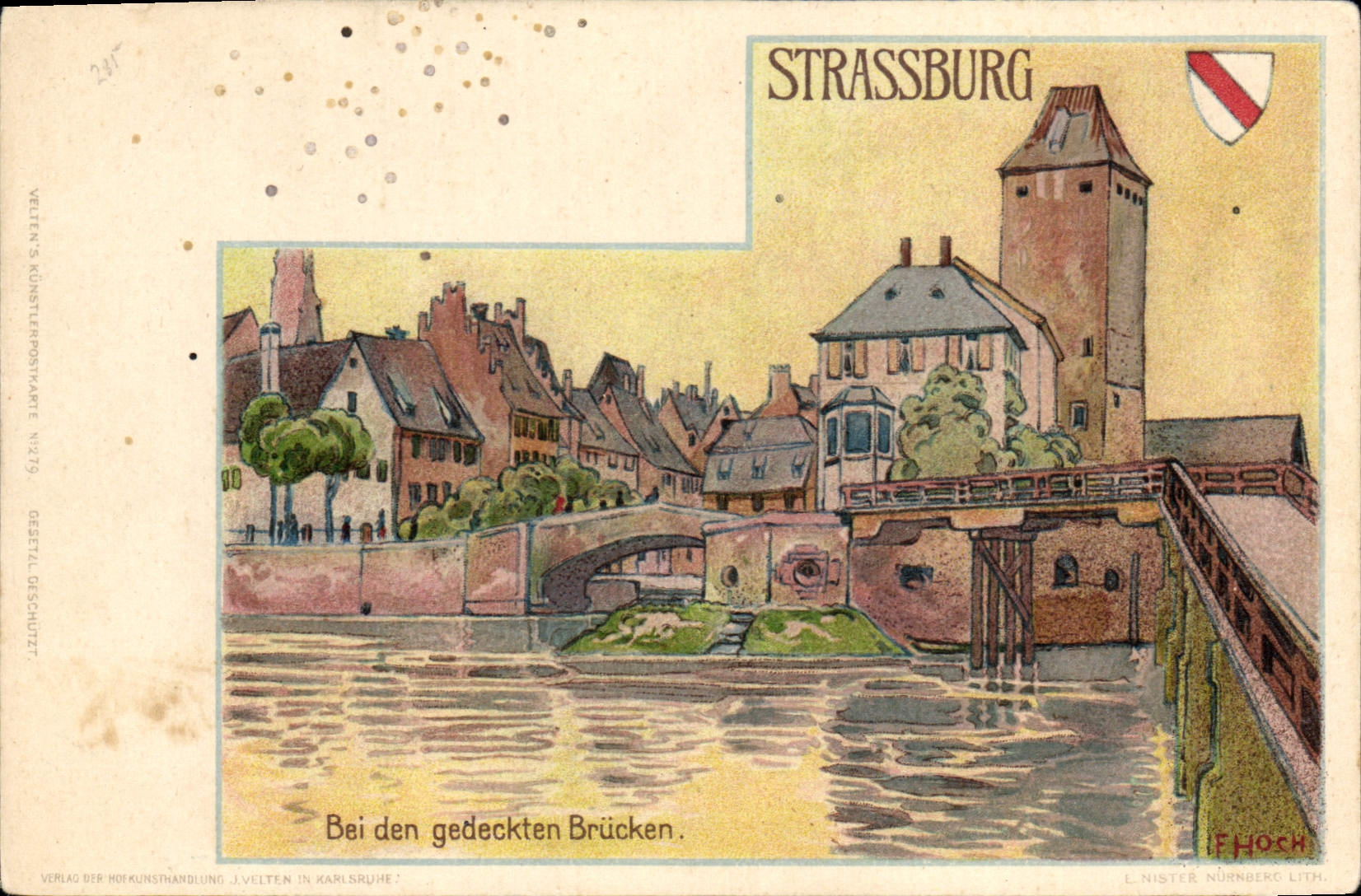 CPA Strasbourg bei den gedeckten Brücken