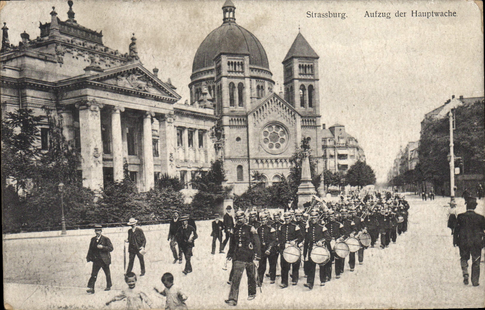 CPA Strasbourg Aufzug Der Hauptwache