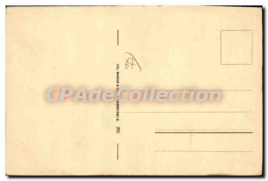 CPA Strasbourg zornmuhlkanal — Verso
