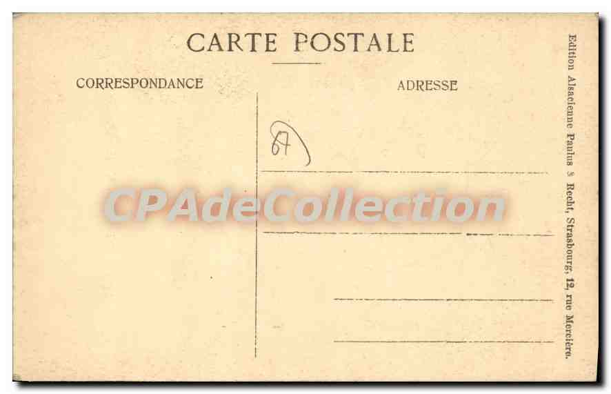 CPA Strasbourg — Verso