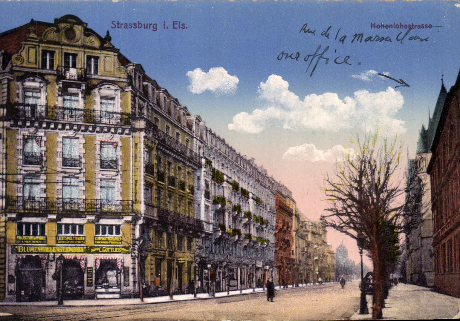 CPA Strasbourg rue de la marseillaise