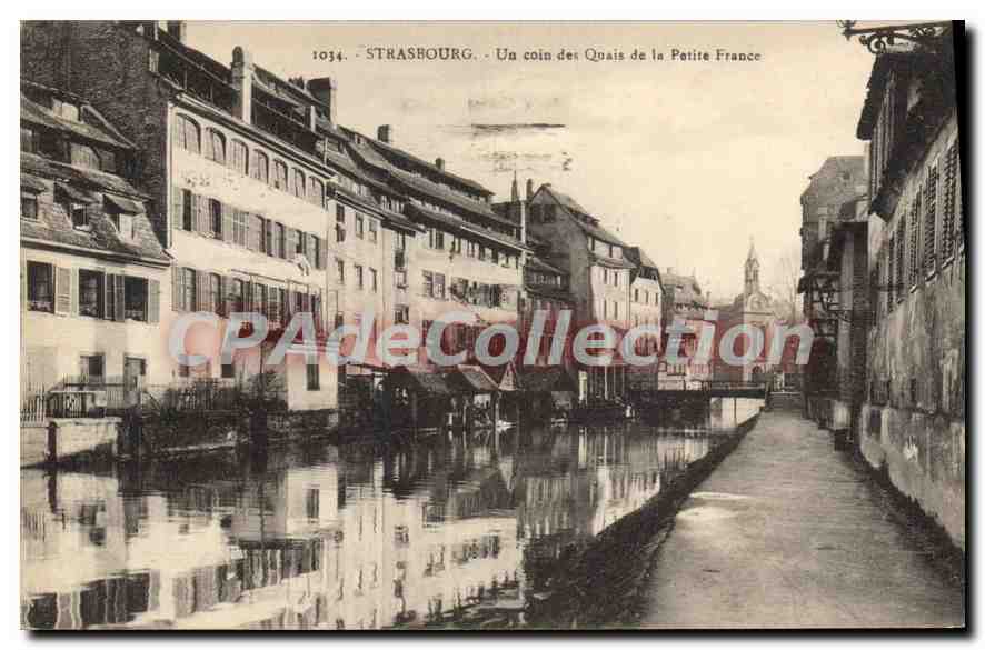 CPA Strasbourg Un Coin Des Quais De La Petite France