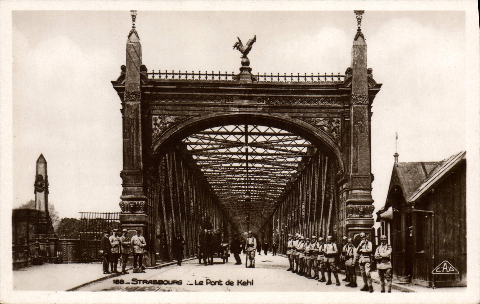 CPA Strasbourg Le Pont De Kehl