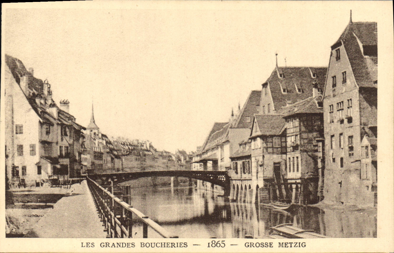 CPA Strasbourg les grandes boucheries 1865