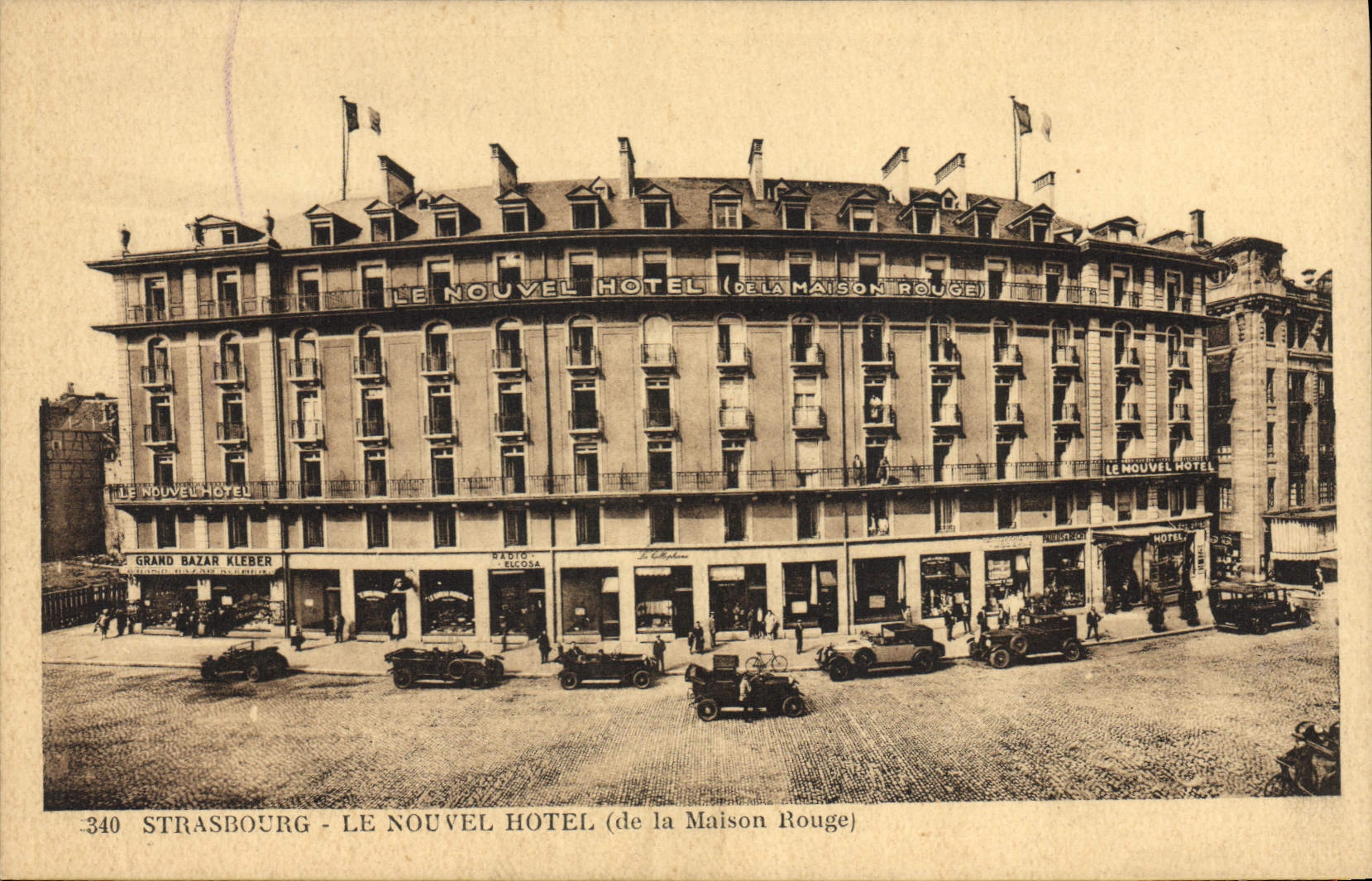 CPA Strasbourg Le Nouvel Hotel de la maison rouge