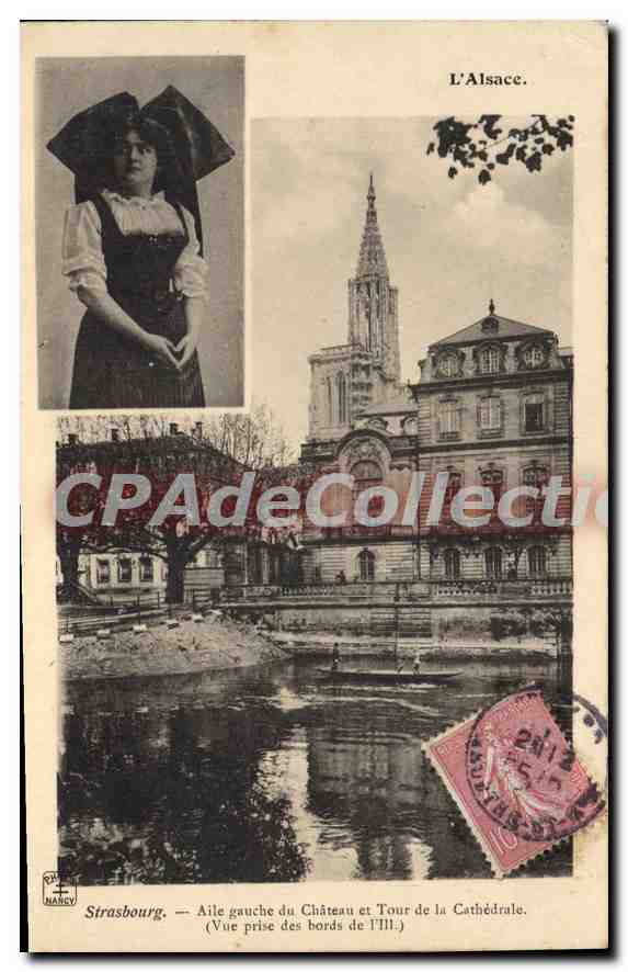 CPA STRASBOURG Aile Gauche du Chateau Et Tour