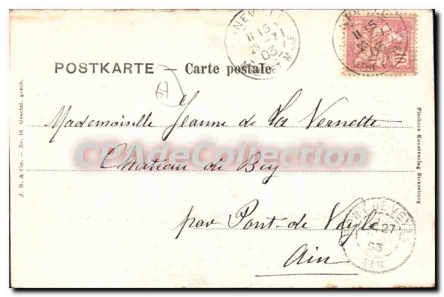 CPA Alsaclennes Et Lorrains Elsasser Und Lothringer — Verso