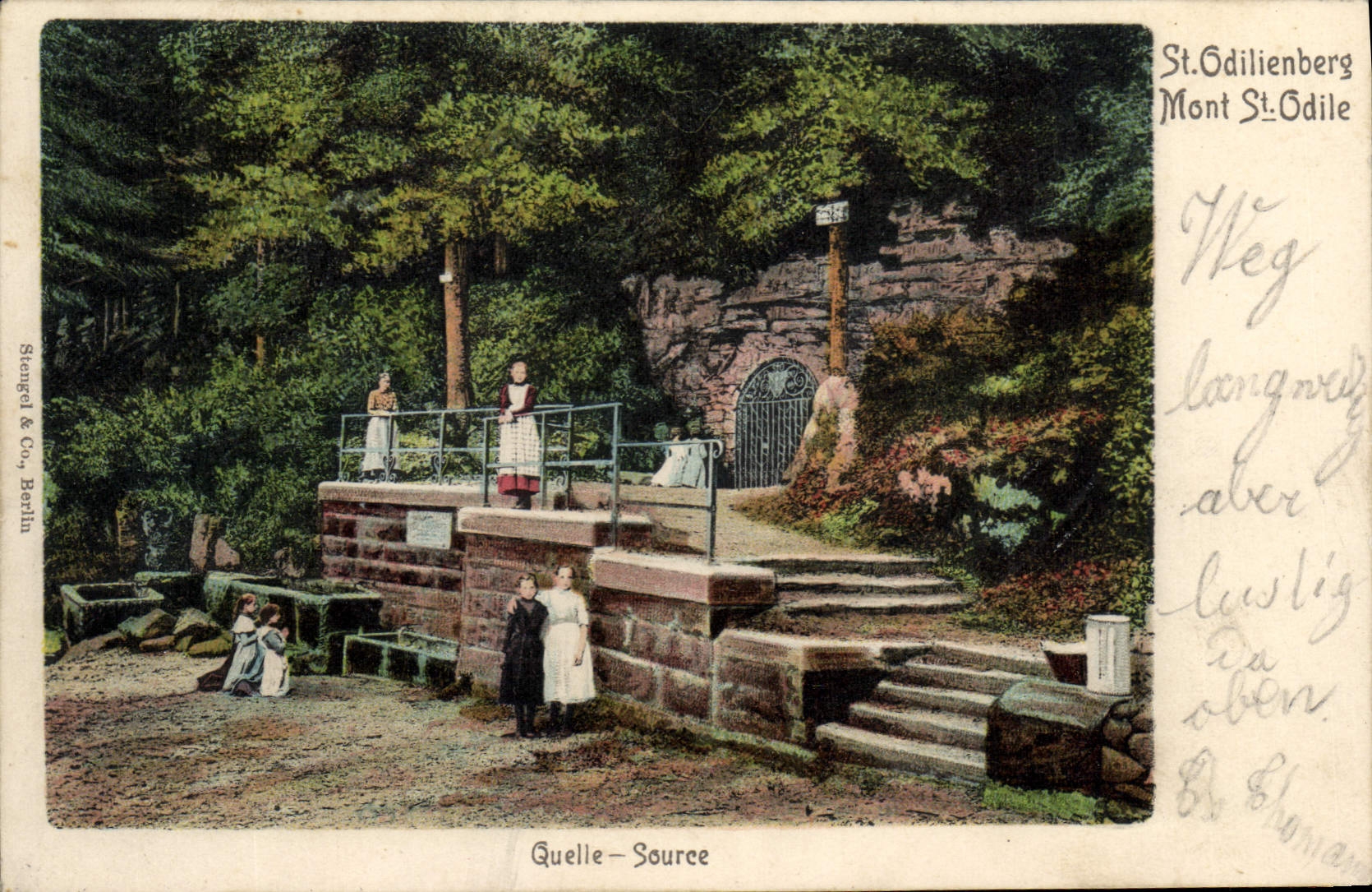 CPA St Odilienberg Mont St Odile quelle source