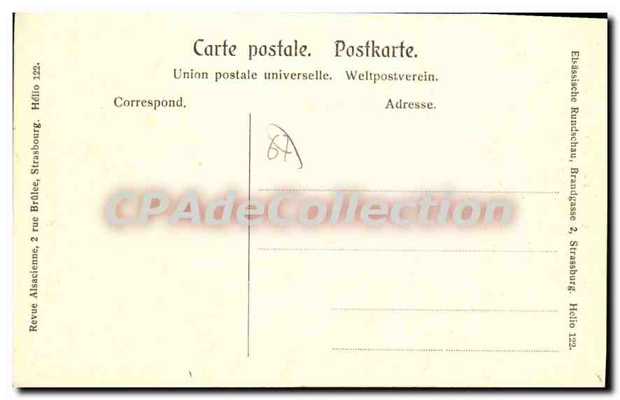 CPA Riquewihr — Rückseite