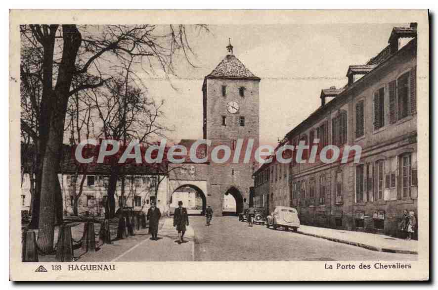 CPA Haguenau La Porte Des Chevaliers