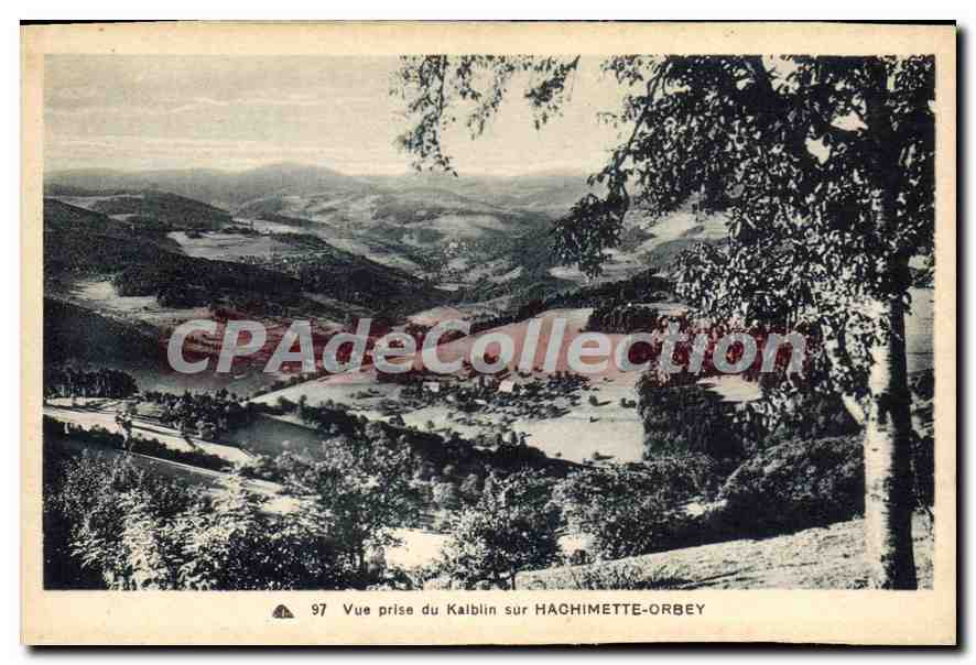 CPA Hachimette Orbey Vue Prise Du Kalblin