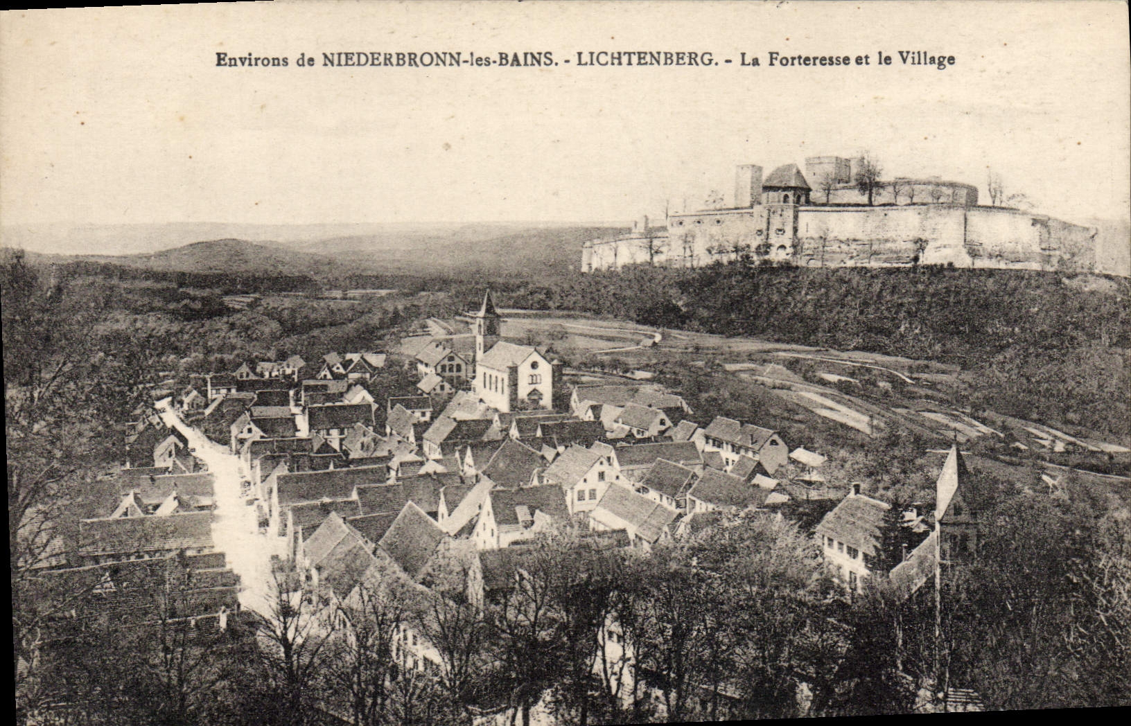 CPA Niederbronn Les Bains LICHTENBERG forteresse village