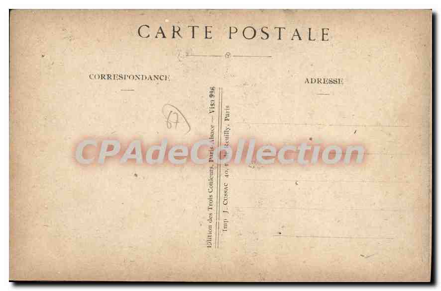 CPA Daillements chants Populaires De Lorraine — Rückseite