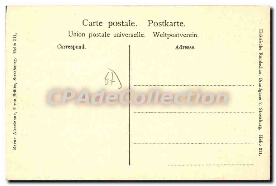 CPA Neuwiller — Rückseite
