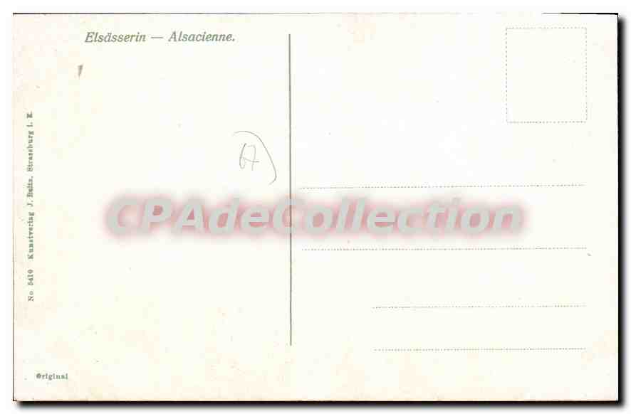 CPA Alsacienne — Rückseite