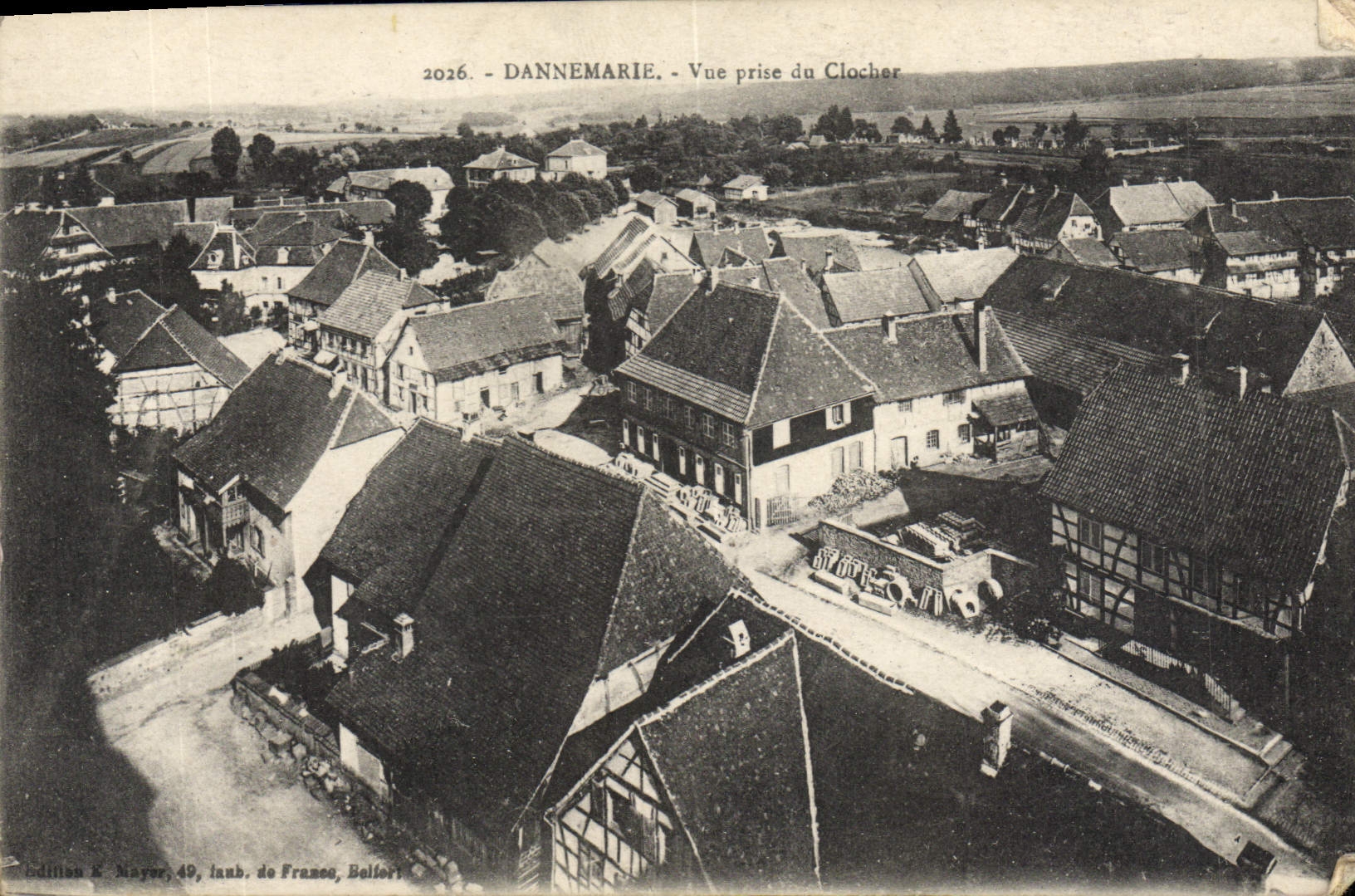 CPA Dannemarie Vue Prise Du Clocher