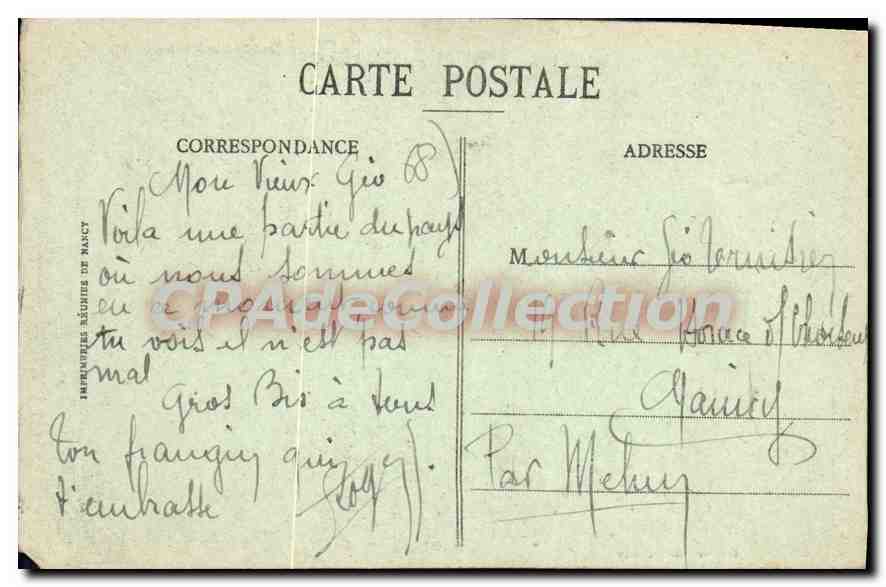 CPA Dannemarie Vue Prise Du Clocher — Rückseite