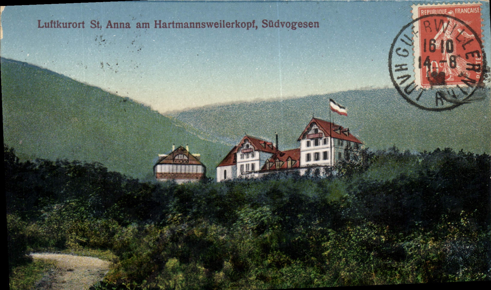 Luftkurort St. Anna am Hartmannsweilerkopf, Südvogesen — Verlag nicht sichtbar, Seriennummer nicht lesbar